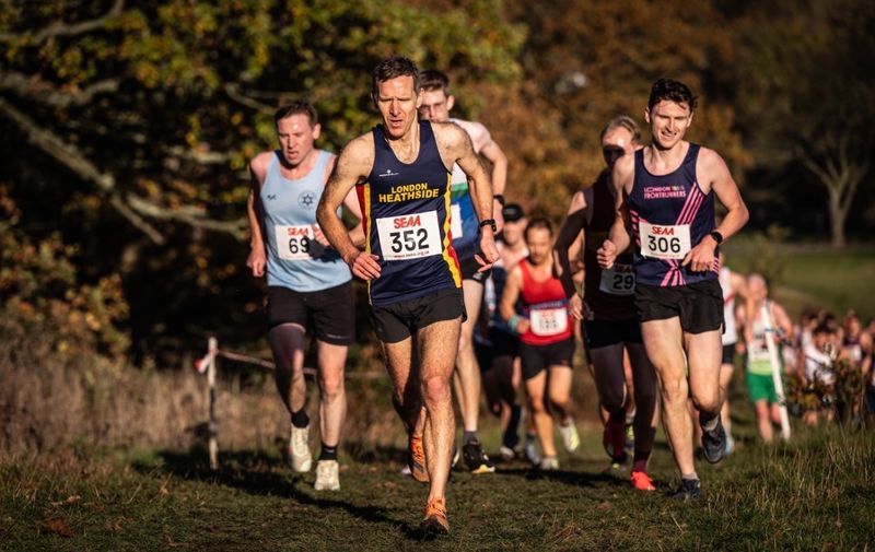 me running up a hill on the heath with other runners behind me but nobody visible ahead of me
